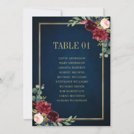 Convite Placa Gráfico Floral Dourada Sentado com Blush do