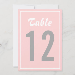 Convite Placa II para Números de Tabela Náutica de Blush e