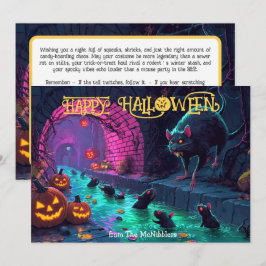 Convite Placa inicial do Halloween Sewer Soirée