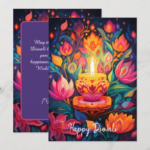 Convite Placa Luminous Diwali Splendor