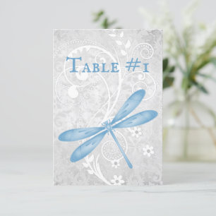 Convite Placa Mesa de Recepção de casamento de Dragonfly