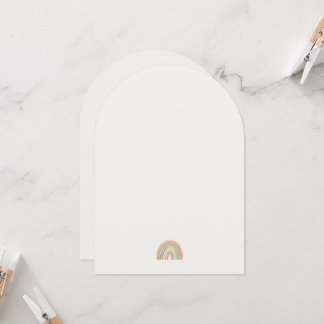 Convite Placa Mínima Arranhura Arranhada | Papel de Carta 