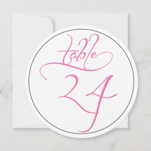 Convite Placa N.º 24 de Tabela Redonda de Script de Calig