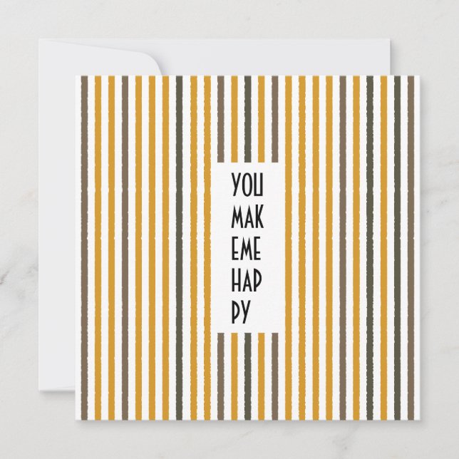 Convite Placa Personalizada de Traços Eco - Faixa Amarela  (Frente)