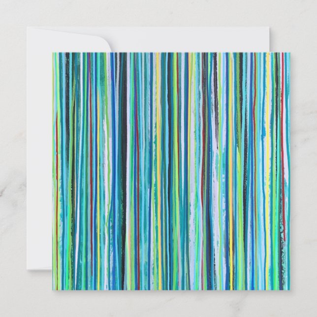 Convite Placa plana de água em queda (Frente)