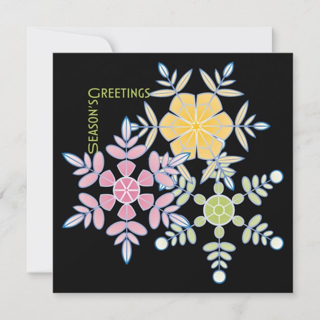 Convite Placa plana de Natal (Frente)