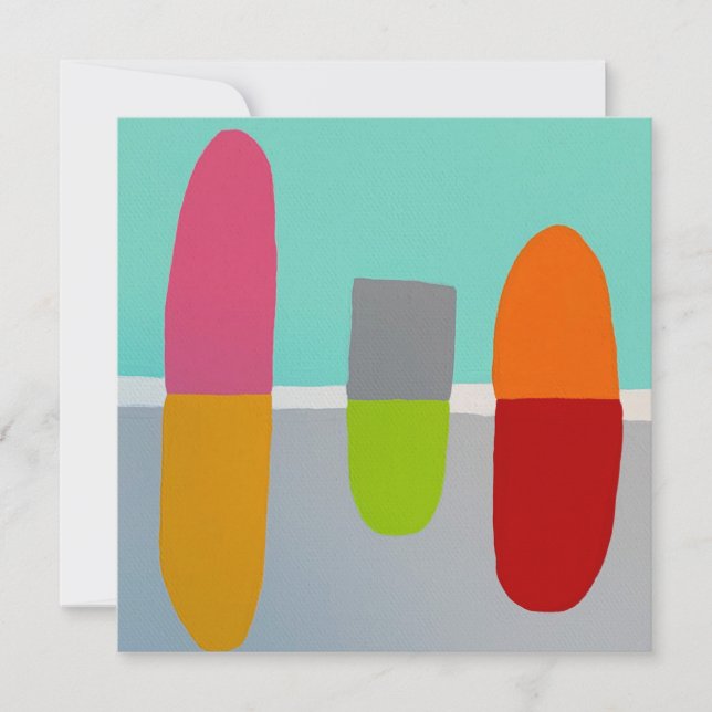 Convite Placa Plana de Pílulas Feliz (Frente)