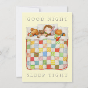 Convite Placa plana do Vazio COZY QUILT 4.5x6.25 - Amarelo
