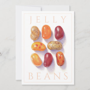 Convite PLACA PLANA FALL JELLY BEANS 5x7