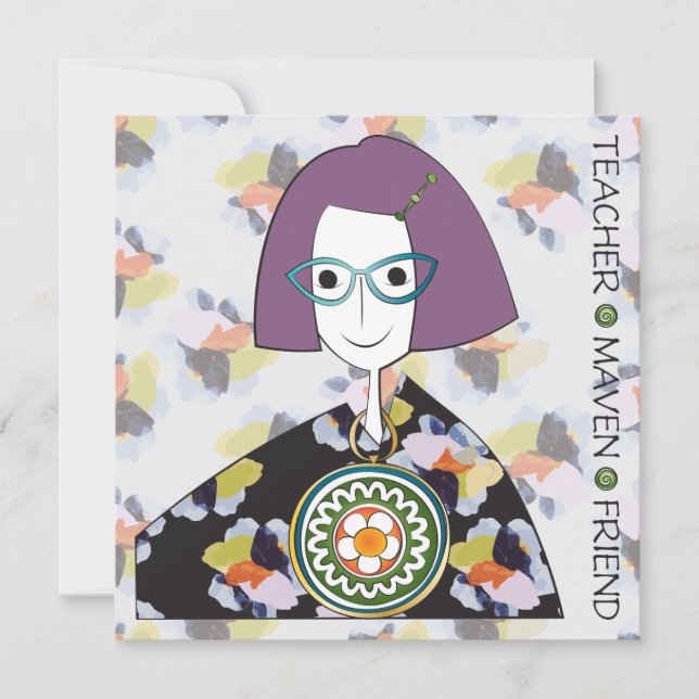 Convite Placa plana Mah Jongg Maven (Frente)