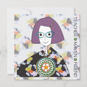 Convite Placa plana Mah Jongg Maven