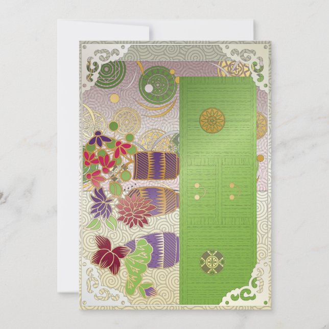 Convite Placa Plana Mesa Verde Mah Jong (Frente)