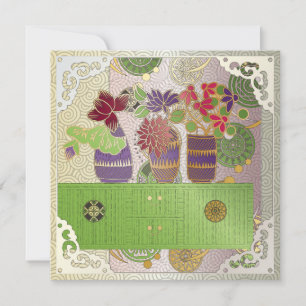 Convite Placa Plana Mesa Verde Mah Jongg