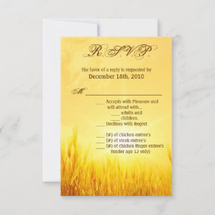 Convite Placa R.S.V.P. 3.5x5 Suspensa de trigo