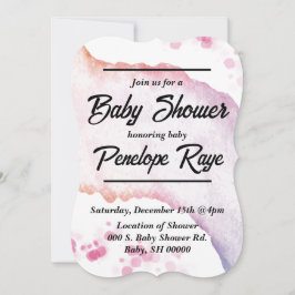 Convite Placa receptáculo de cor d'água do Ombre