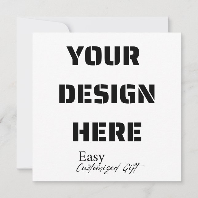 Convite Placa retrátil de 5,25" x 5,25" (Frente)