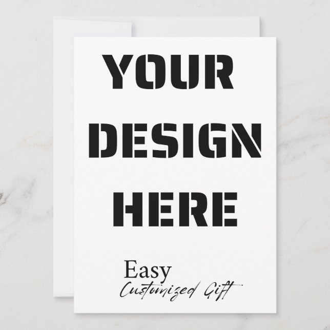 Convite Placa retrátil de 5,5" x 7,5" (Frente)