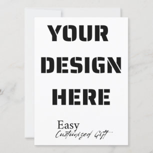 Convite Placa retrátil de 5,5" x 7,5"