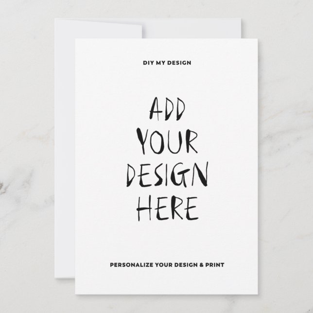 Convite Placa retrátil de 5" x 7" (Frente)