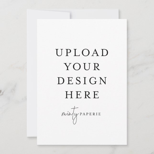 Convite Placa retrátil de 5" x 7" (Frente)