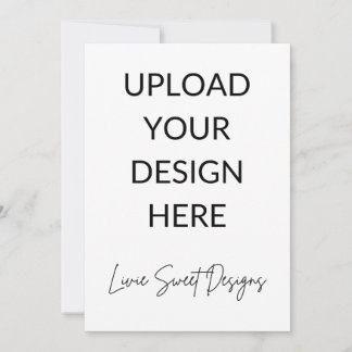 Convite Placa retrátil de 5" x 7"