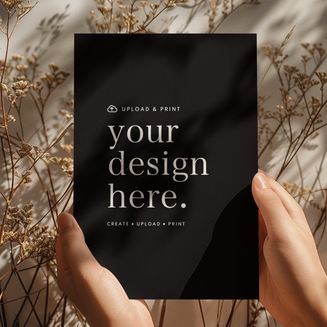 Convite Placa Retrato Seu Design Carregue 5" x 7" (Criador carregado)