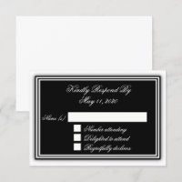 Placa RSVP 3D Elegante
