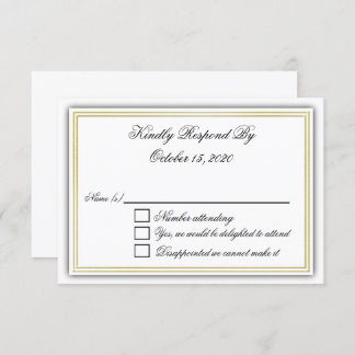 Convite Placa RSVP 3D Elegante