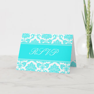 Convite Placa RSVP Damask