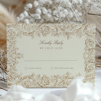 Placa RSVP de Deslocamento de ornamentado
