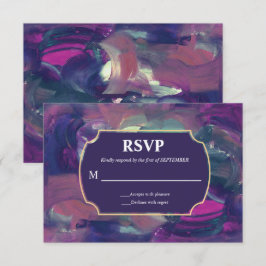 Convite Placa RSVP de Pintura em Branco