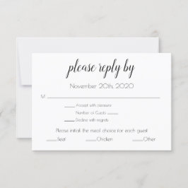 Convite Placa RSVP do gabinete