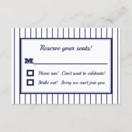 Convite Placa RSVP Pinstripe Nova York