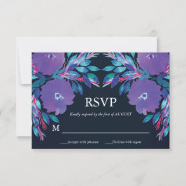 Convite Placa RSVP Pintada Pelas Flores