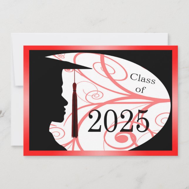 Convite Placa Silhouette 2025 do Red and Black Man (Frente)