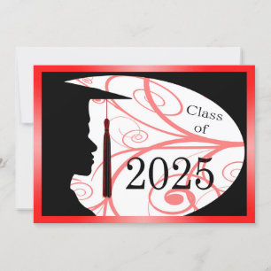 Convite Placa Silhouette 2025 do Red and Black Man