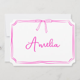 Convite Placa técnica estética de Arco rosa personalizada