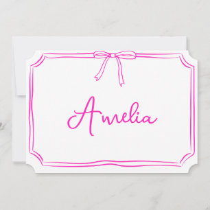 Convite Placa técnica estética de Arco rosa personalizada