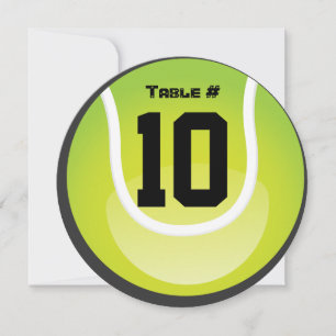 Convite Placa tênis Bat Mitzvah Round Mesa