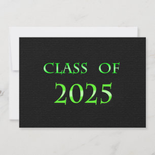 Convite Placa Verde e Preta da Classe 2025