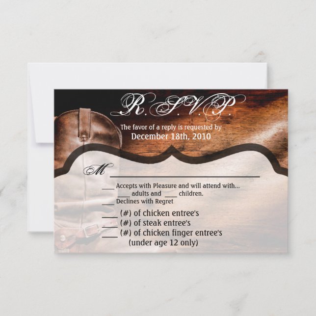 Convite Placa XMAS Cowboy Boots Barn Wood Ru (Frente)