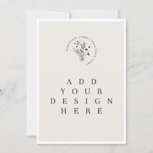 Convite Placas 5 x 7"