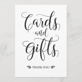 Convite Placas de casamento moderno para presentes e cartõ