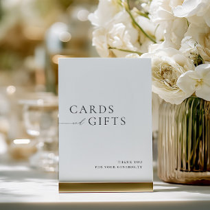 Convite Placas de Casamento Simples em Preto e Branco para