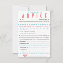 Convite Placas de Chá de fraldas