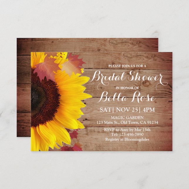 Convite Placas de Chá de panela de madeira de girassol rus (Frente/Verso)