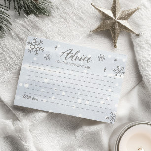 Convite Placas de conselho para Chás de fraldas de inverno