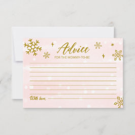 Convite Placas de conselho para Chás de Neve do inverno