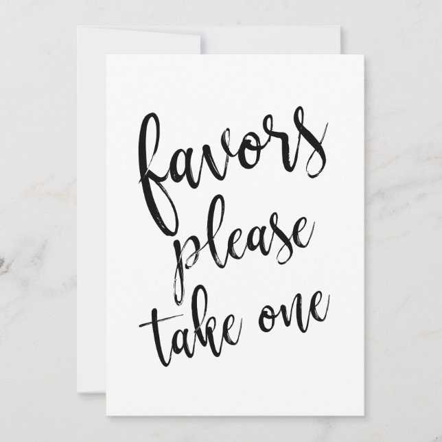 Convite Placas de Favor Por Favor Leve Uma Acessível (Frente)