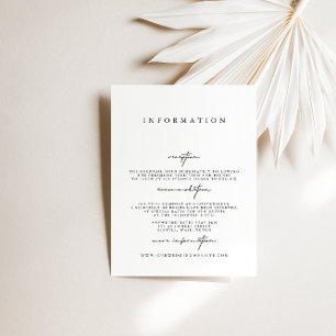 Convite Placas de gabinete de casamento simples e modernas
